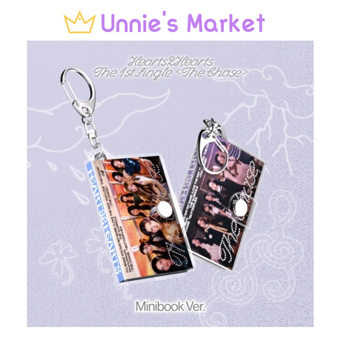 [SET] Hearts2Hearts [The Chase] Mini Book Ver. (Smart Album) / 1st Single Album