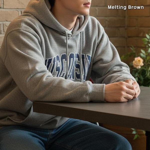 メンズ オーバーフィットパーカー レタリングパーカー WC25