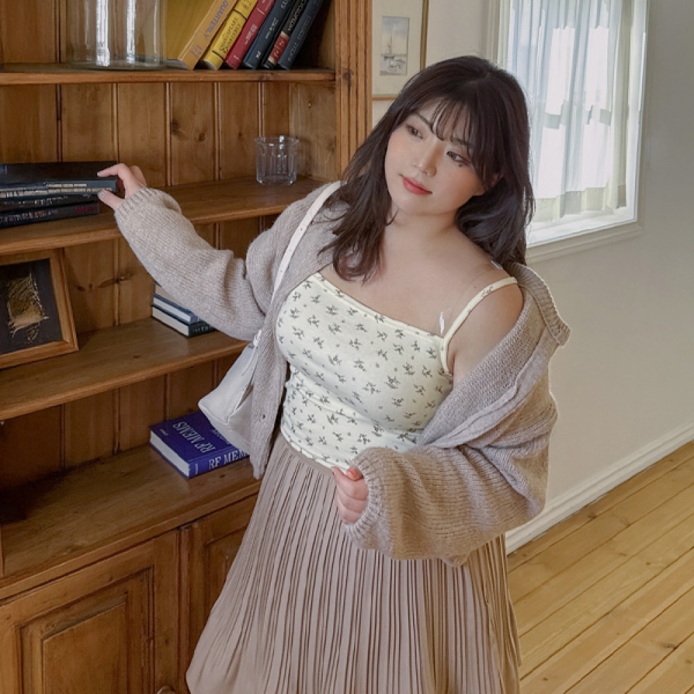 (JSTYLEのイーブレット) 1+1イーブレット風蓮バイフラワークロップストラップナシ Jスタイル