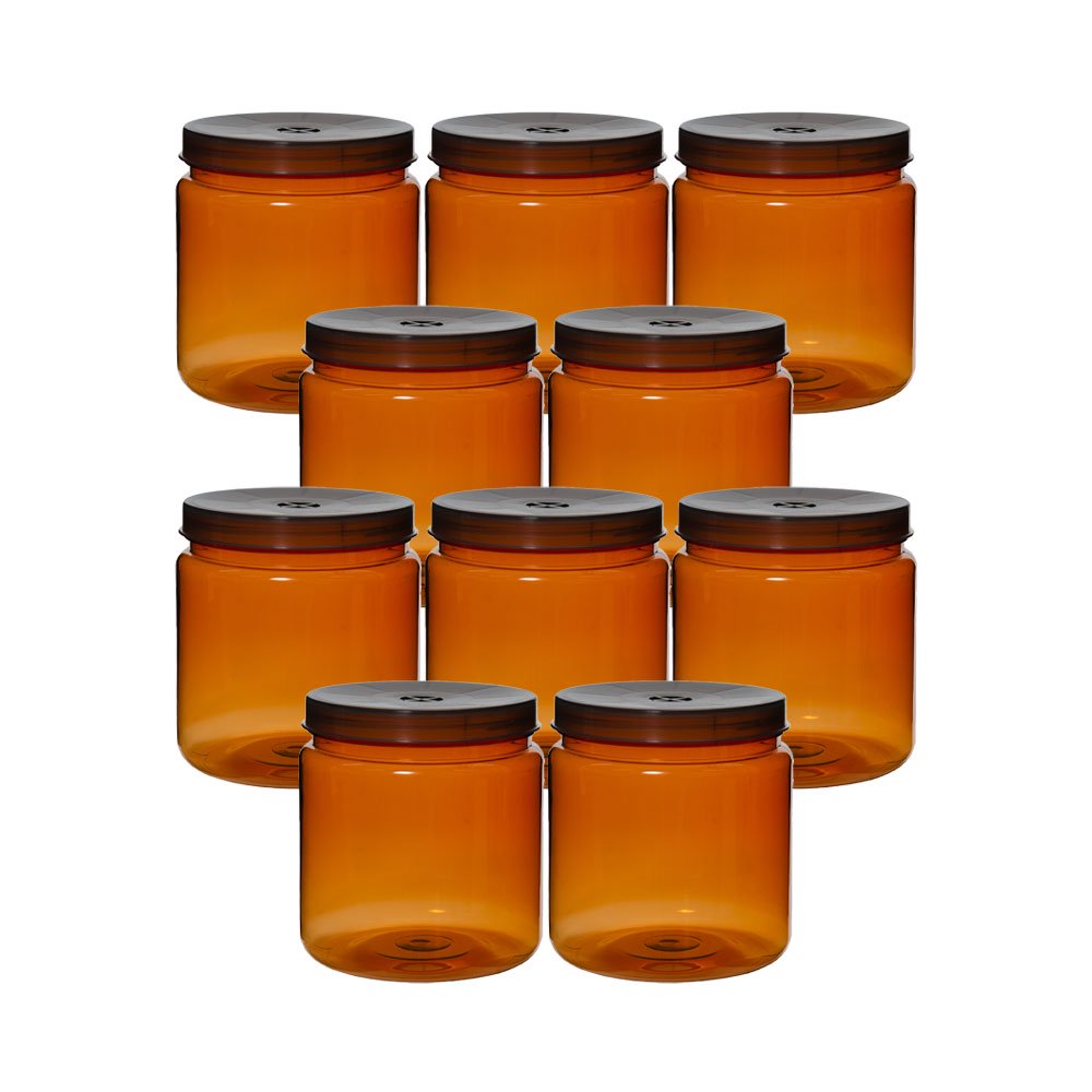 遮光クリアボトル　１４００ｍｌ（直径１２．０X１３．５ｃｍ）X１０個　穴あき　フィルター付き　昆虫　クワガタ　大夢　空ボトル　ＣＲＣ18―35―50―20―00