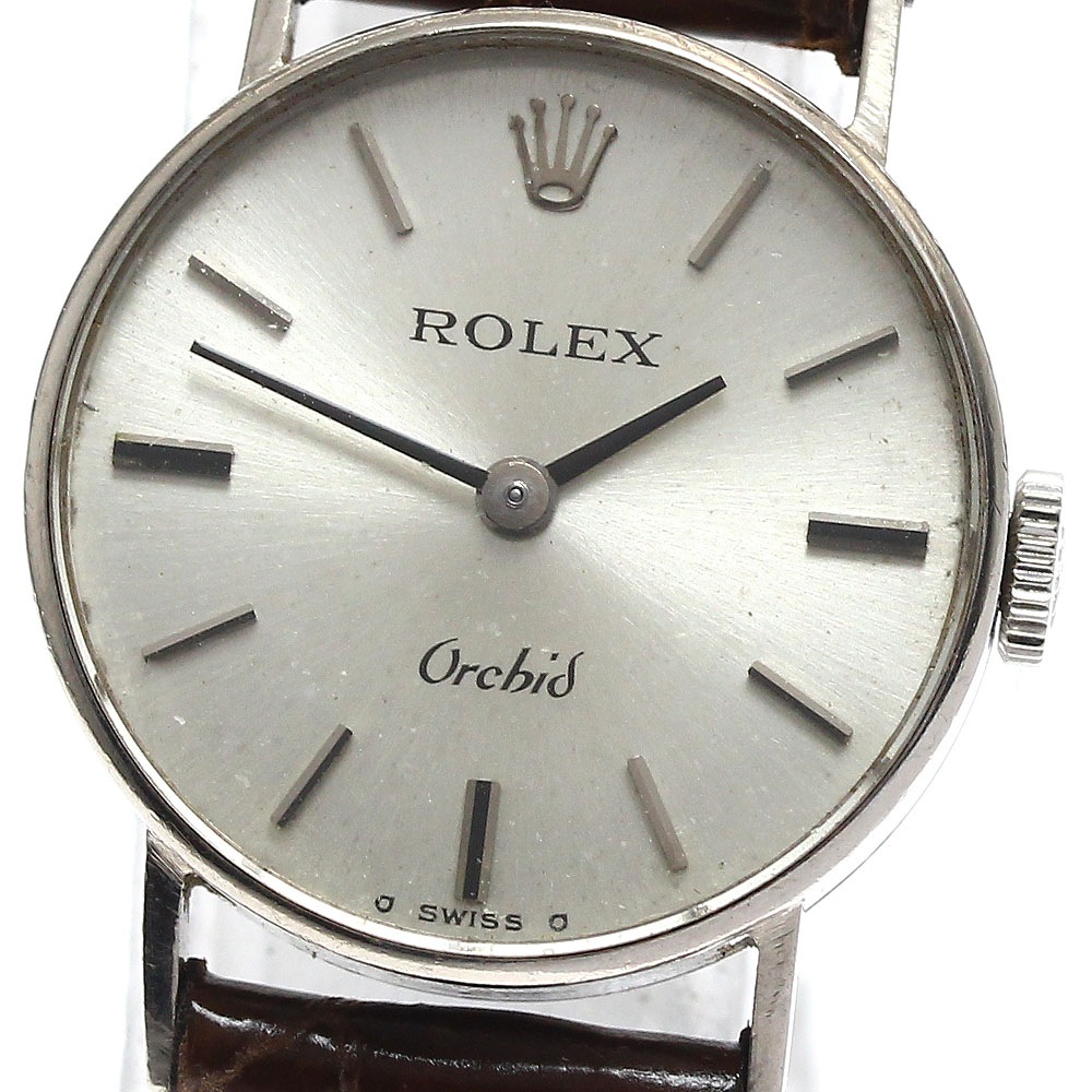 ロレックス ROLEX 2671 オーキッド K18WG Cal.1400 手巻き レディース _892512【中古】