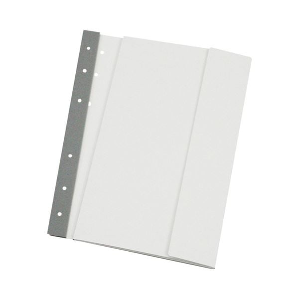 （まとめ） 桜井 エコメディアファイル スリムA4 6穴 白 EMFA4WS 1パック（5冊） 10セット