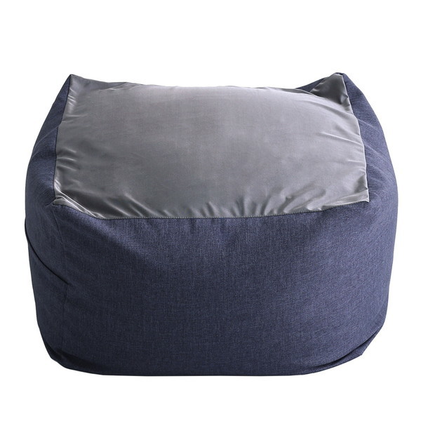 ホームテイスト SH-07-GMV-L ジャンボなキューブ型ビーズクッション日本製(Lサイズ) Guimauve-ギモーブ- ブルー メーカー直送