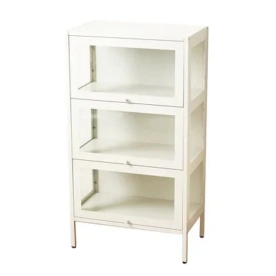 【国内即日発送】コレクションケース コレクションシェルフ ガラスディスプレイキャビネット おしゃれ 強化ガラス サイズ：幅60*奥行35*高さ110CM ホワイト