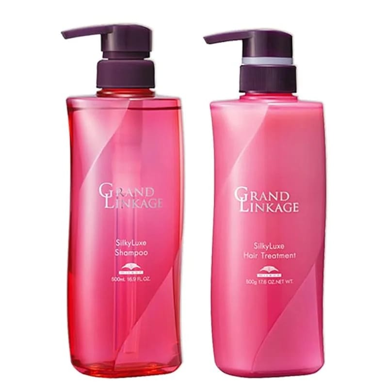 【即納】【セット】 ミルボン MILBON グランドリンケージ シルキーリュクス 500サイズセット (シャンプー 500mL + トリートメント 500g) さらさら(軟毛向け) シャンプー トリー