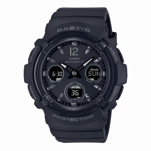 取寄品 正規品 CASIO腕時計 カシオ BABY-G ベイビージー アナデジ表示 アナログ&デジタル 丸形 ソーラー BGA-2800-1AJF レディース腕時計