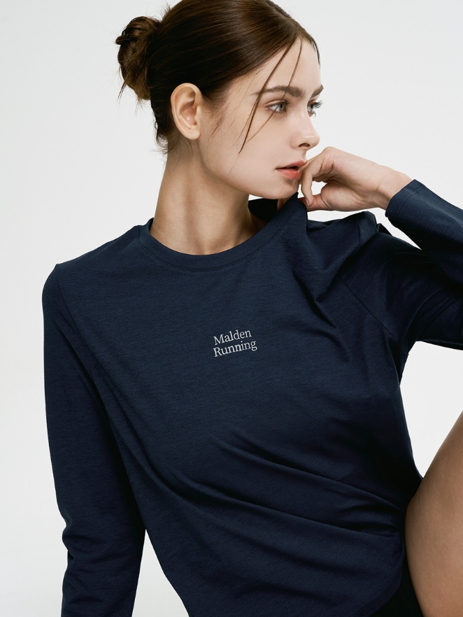 エアスト ウーマン ランニング ロングスリーブ (Navy)