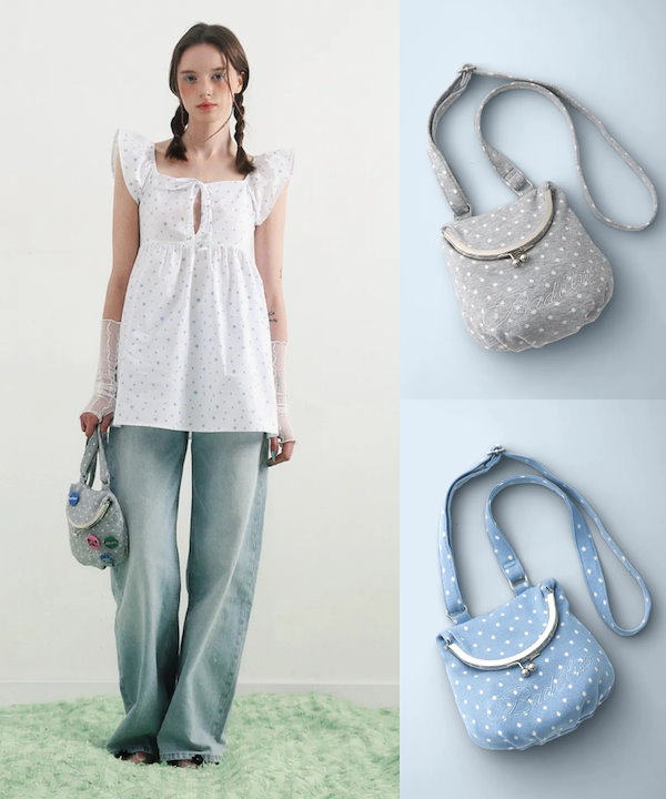Qoo10 BadBlue DOT COZY BAO BAG バッグ Qoo10 BadBlue DOT COZY BAO BAG バッグ