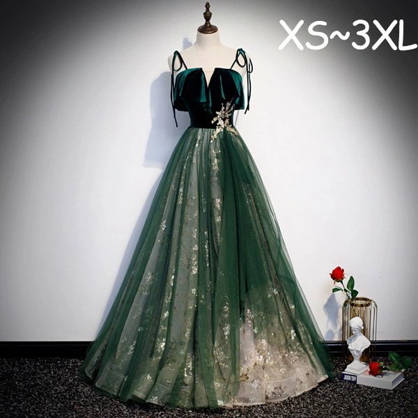 お买い得 パーティードレス レディースドレス 大人 ピアノ発表会 演奏会 ロング丈 結婚式 半袖 編み上げ ワンピース 二次会 女子会 成人式 おしゃれ 可愛いロングドレス 袖あり お呼ばれ 20代