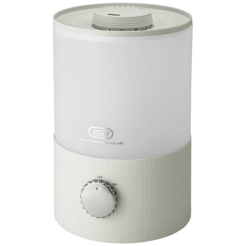 ラドンナ　抗菌アロマ加湿器 Toffy [超音波式] アッシュホワイト　HF10-AW