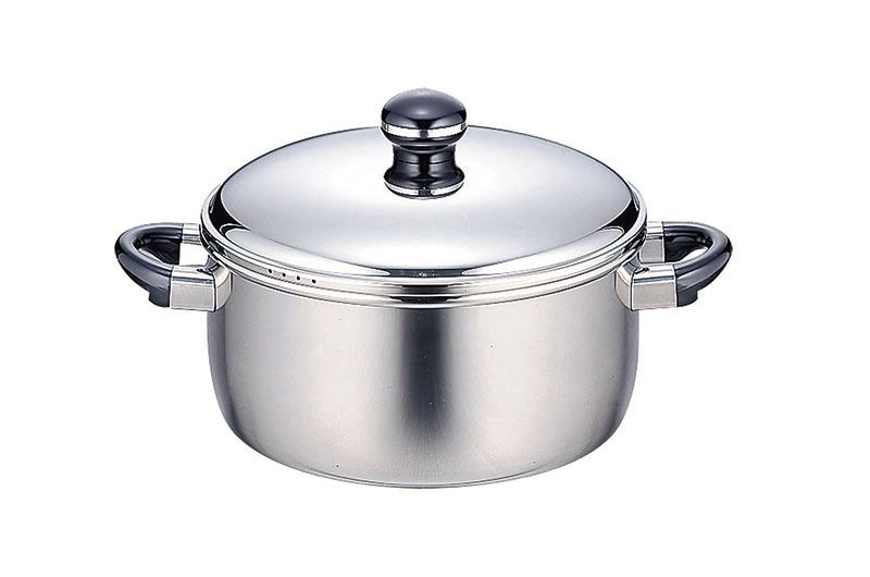 宮崎製作所 オブジェ OJ-38 ジャンボ両手鍋 25cm（5.6L）