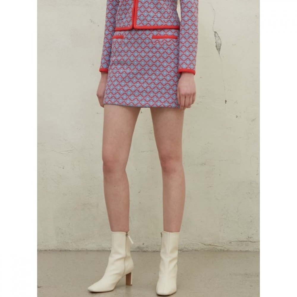 [エゴイスト] Hラインジャカードミニスカート EN1CS165