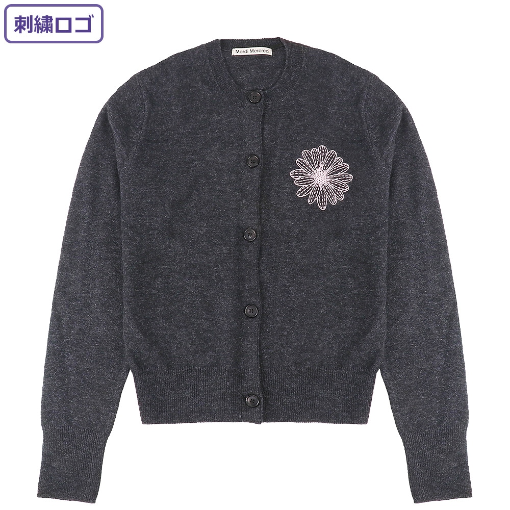 ニット CASHMERE BLENDED CARDIGAN ROUND NECK CHARCOAL PINK レディース 韓国 ファッション アパレル