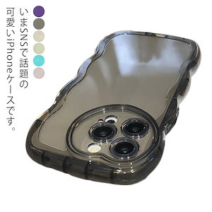 iphone クリア うねうね iPhone14pro iphone14 12pro なみなみ iPhone14plus iphone12 韓国 うねうね 耐衝撃 13promax スマホケース 13