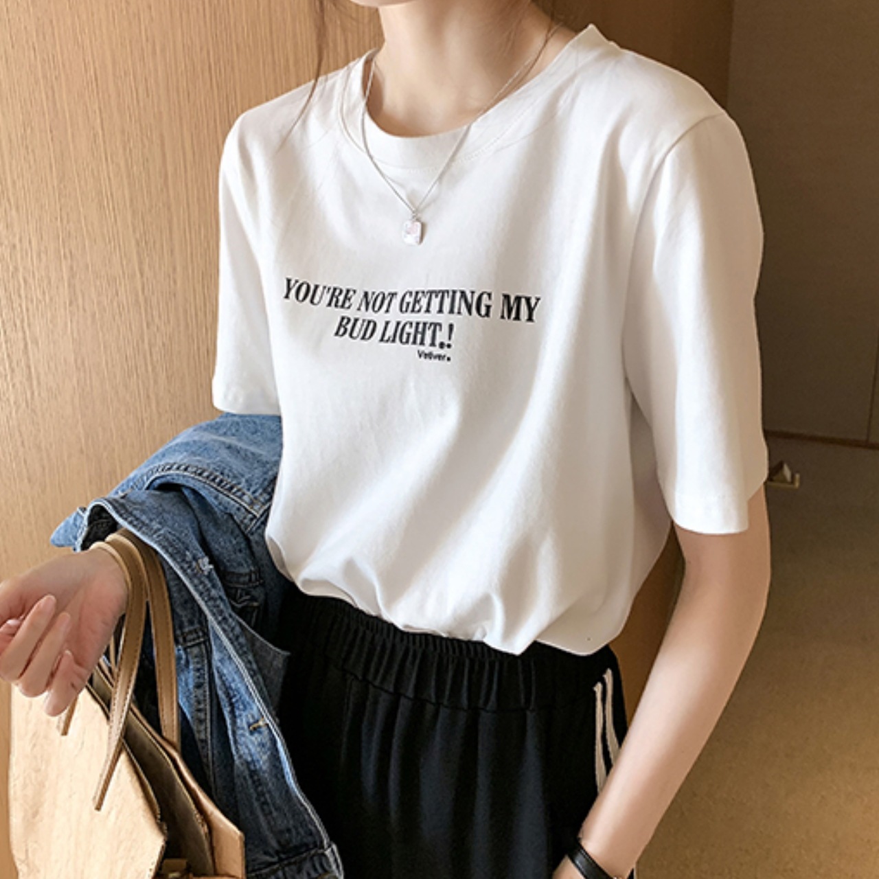 トップス Tシャツ レディース 半袖 ラウンドネック プリント ルーズ 襟なし オフィス ビジネス OL 通勤 主役級 存在感 楽ちん ギフト プレゼント 母の日 大人可愛い きれいめ 大人 おしゃれ