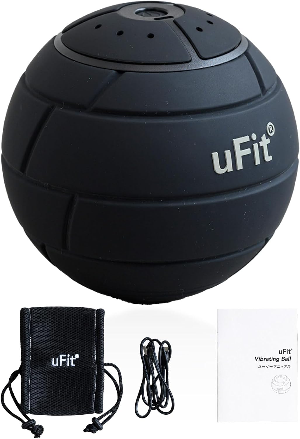 電動 筋膜リリース ボール 強力 プロアスリート 水谷隼 愛用 直径12.4cm 振動レベル 4段階 耐荷重 300kg アシストカバー付き タイプC usb