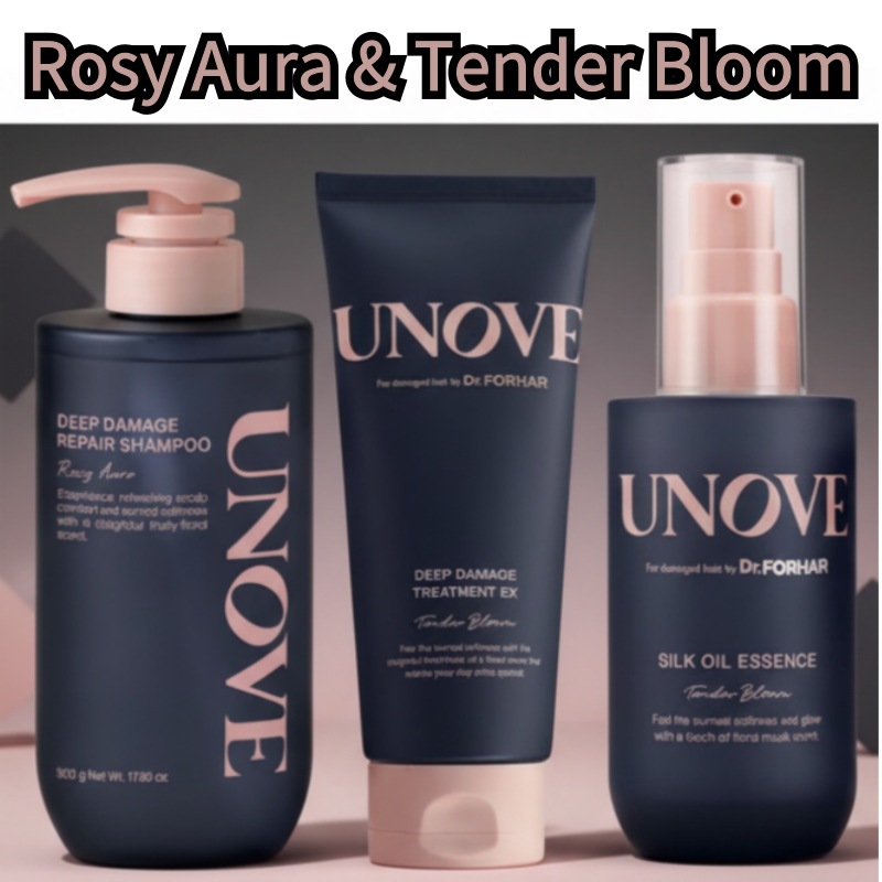 [Rosy Aura,Tender Bloom]ディープダメージ リペアシャンプー 500g ディープダメージ ヘアトリートメント EX 320ml シルク オイル ヘアエッセンス 70ml