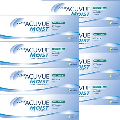 30枚入 [ 8箱 ] 遠近両用 ワンデーアキュビューモイスト マルチフォーカル コンタクトレンズ