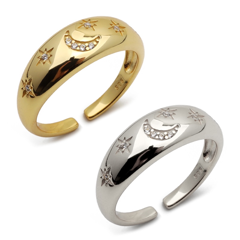 925 CZ 星空リング [cr470]