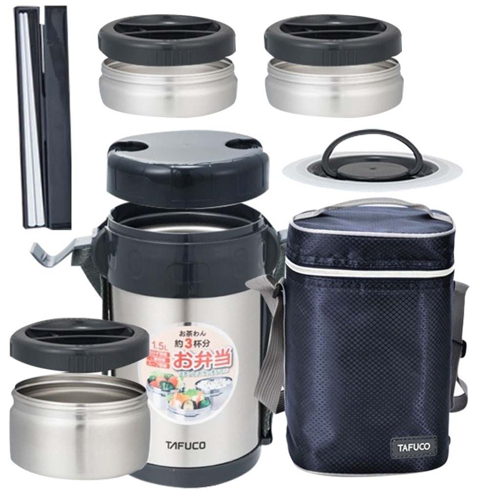 タプコ一体型ステン保温弁当1.5L TID-1500