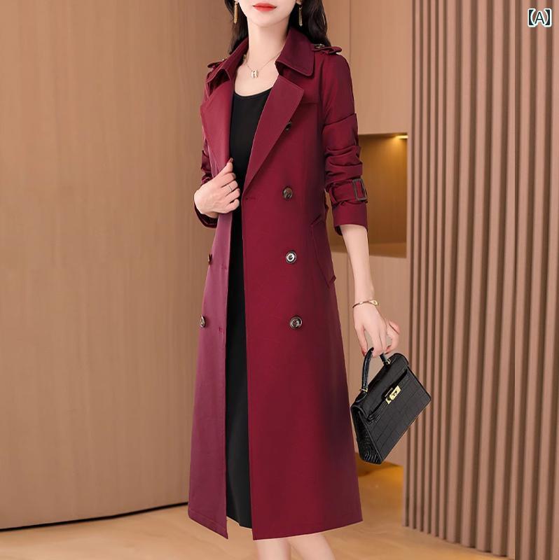 コート 春服 秋服 冬服 レディース 豪華感 ラグジュアリー おしゃれ カジュアル セクシー セレモニー フォーマル 大人 プレゼント トレンチコート