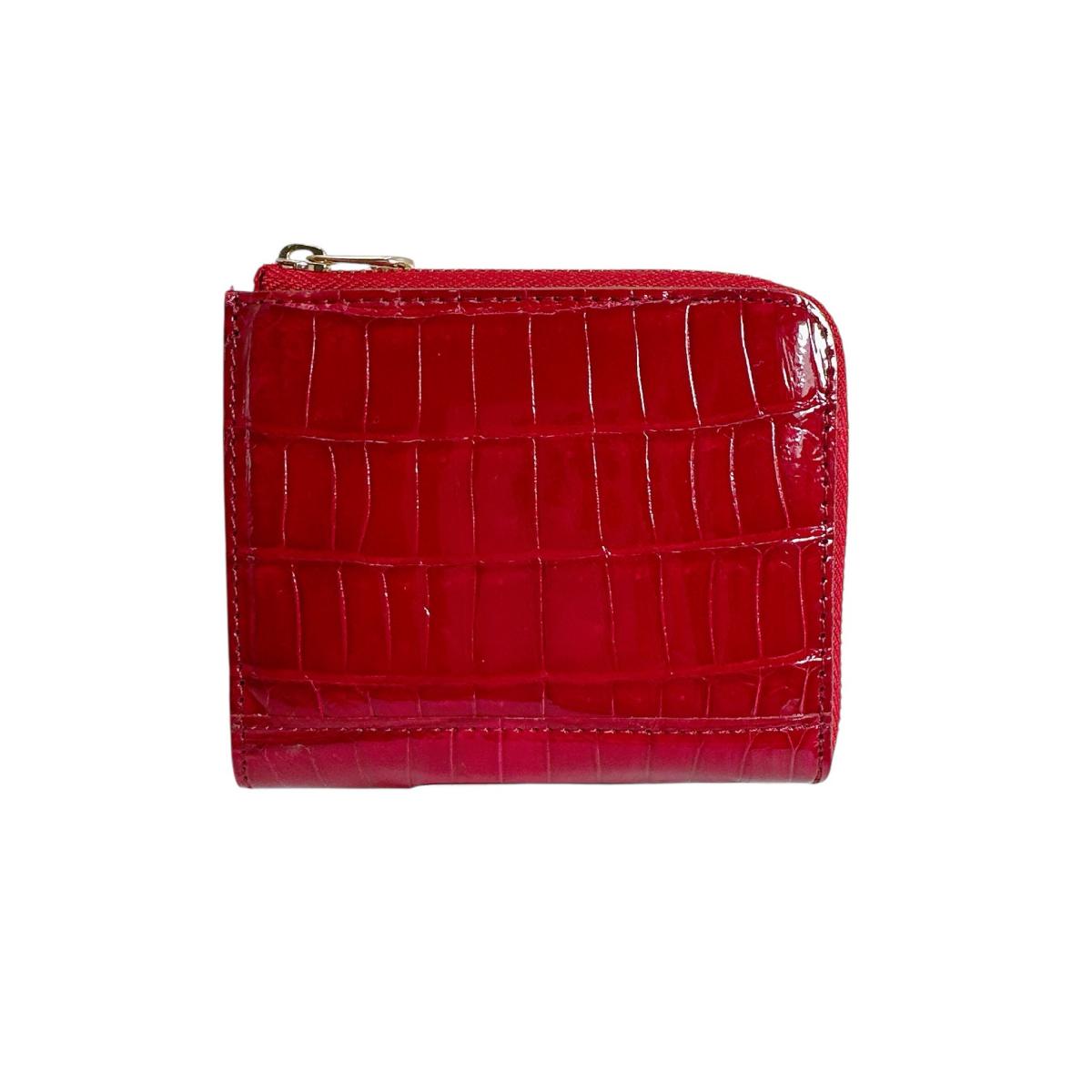 クロコダイルKS-606 HENG LONG L字小銭入れ ルビー