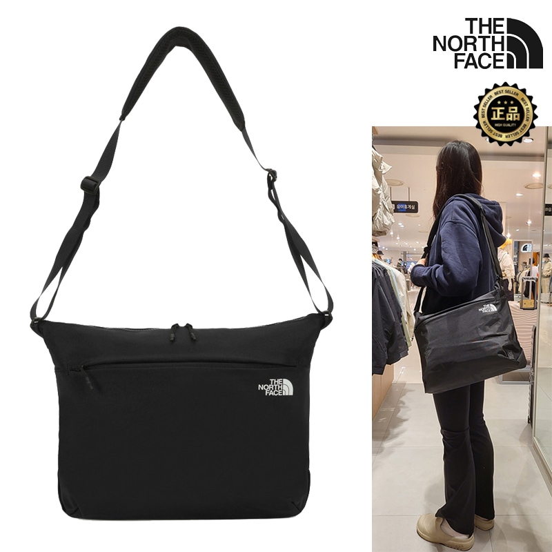 NN2PS11A SP CROSS BAG L 26SS ポーチ サコッシュ A4収納 PC収納 大容量 軽量 斜めがけ フロントポケット 旅行 アウトドア コーデ提案 Tシャツ デニム 帽子