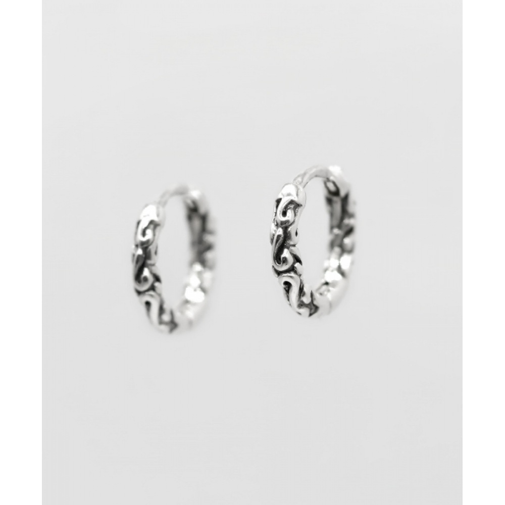 IAMJ [925 シルバー] クラッシュリングピアス