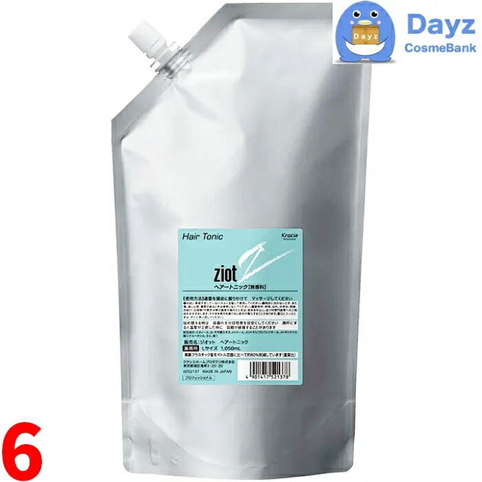 クラシエ ジオット ヘアートニック 1050mL 詰め替え用　6点セット　　ヘアトニック スカルプ 頭皮ケア メンズコスメ