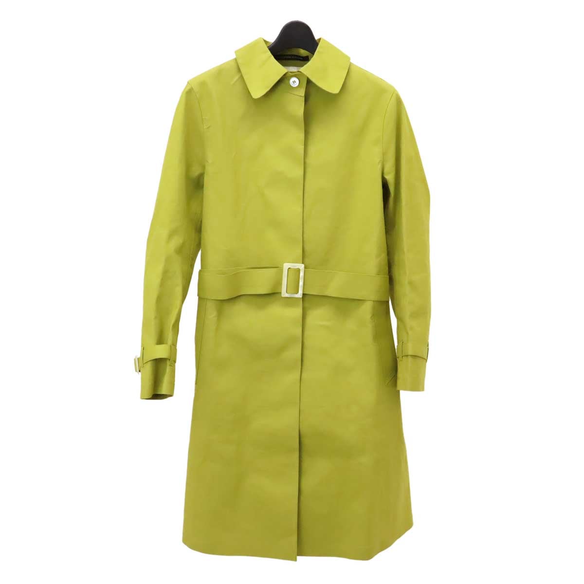 ゴム引きコート スプリングコート アウター コットン100% 綿100% ライトグリーン #3