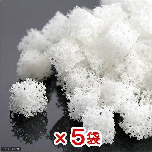 軽量高品質ろ材　Ｇｅｌ　Ｃｕｂｅ（ゲルキューブ）　バクテリア用　スモール　１リットル（淡水・海水用）X５袋　ＣＲＣ10―03―20―10―00