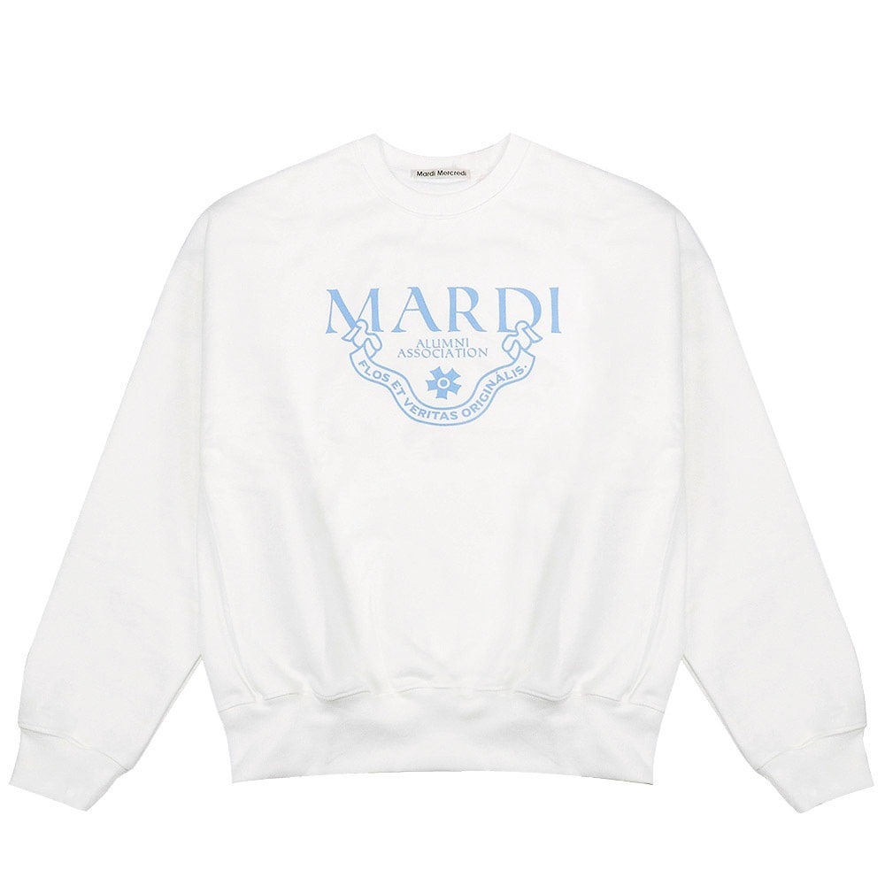 SWEATSHIRT GRAND ALUMNI CLASSIQUE WHITE SKY 長袖 レディース 韓国 ファッション アパレル