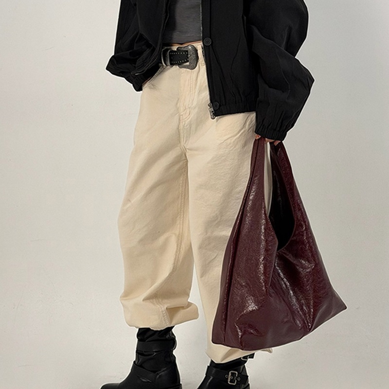 フォールディング オーバー ワイドパンツ（2color）