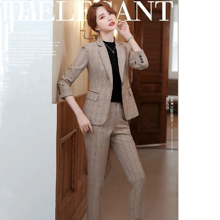 セットアップ スーツ レディース チェック柄 パンツスーツ フォーマル パーティードレス パンツドレス 9分丈パンツ テーラードジャケット 上下セット チェック柄 スーツジャケット セレモニースーツ