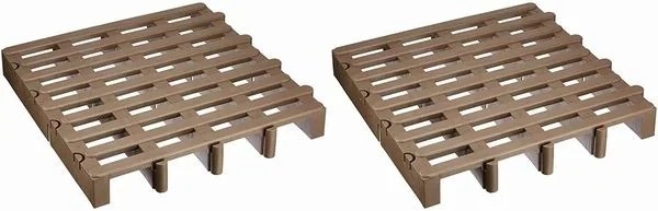 すのこ プラケース 押入れ収納 家具 インテリア ジョイントパレット 2枚組 通気性よい 高床すのこ