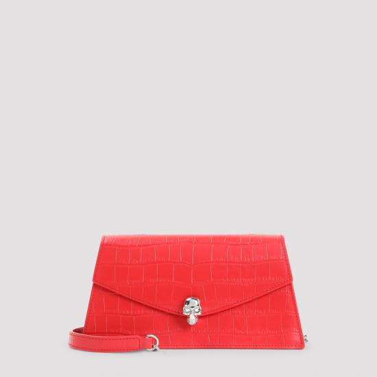 ALEXANDER MCQUEEN Women Shoulder Bags 874698 1HBT2 6406 POP RED SILVER