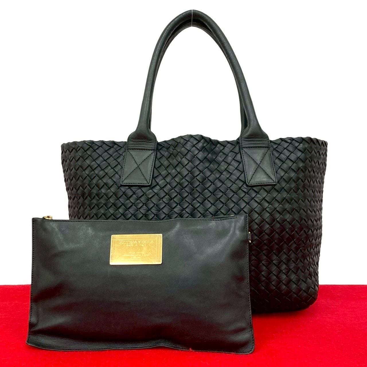 カバPM イントレチャートトートバッグ レザー ブラック 21008