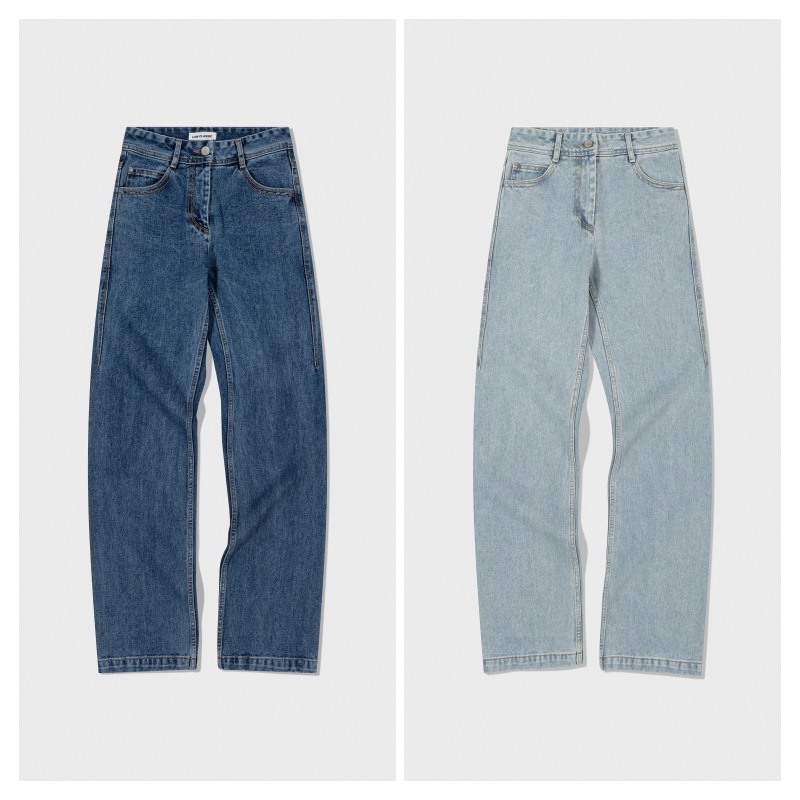 【LOW CLASSIC】 STRAIGHT FIT DENIM : 2COLORS