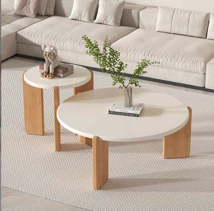 おしゃれなインテリア日式木製円形テーブル モダンミニーヒーテーブル　ローテーブル　お茶テーブル洗練された印象　お気に入り