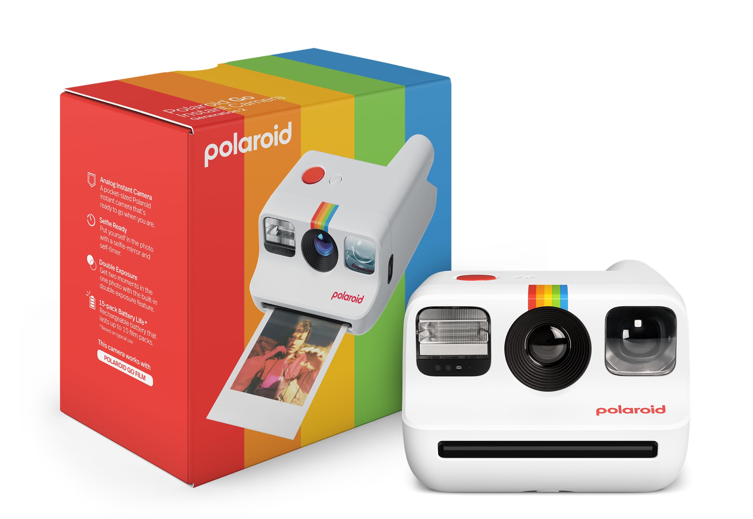 Polaroid(ポラロイド) インスタントカメラ Polaroid Go Generation 2 White 白 (9097)