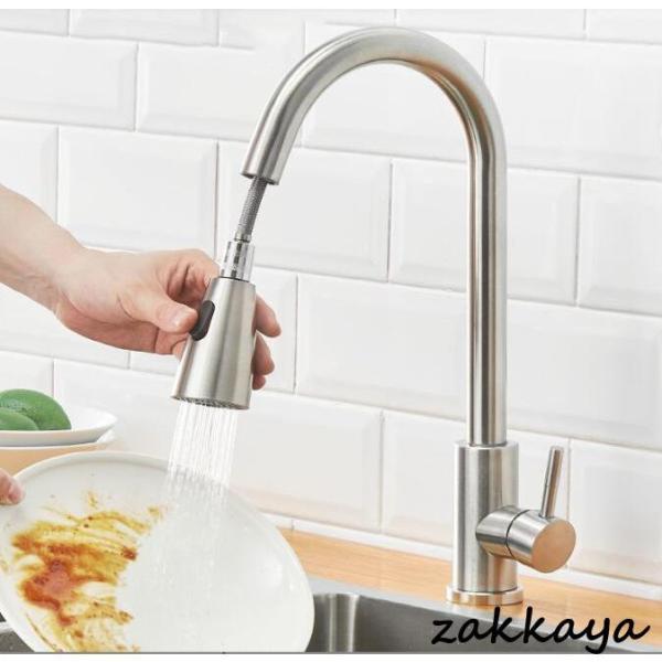 赤字販売 3日で出荷 キッチン水栓 シャワー 混合水栓 キッチン用水栓 伸縮ノズル ハンドシャワー 混合栓360引き出せる 口おしゃれな口