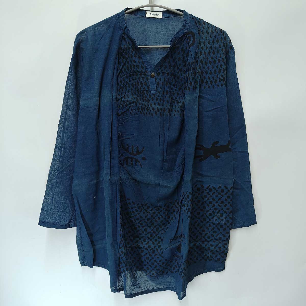 【中古】プランテーション Plantation イッセイミヤケ ドゴンボイル ワンピース M ネイビー PL21FH166 レディース 30周年記念特別