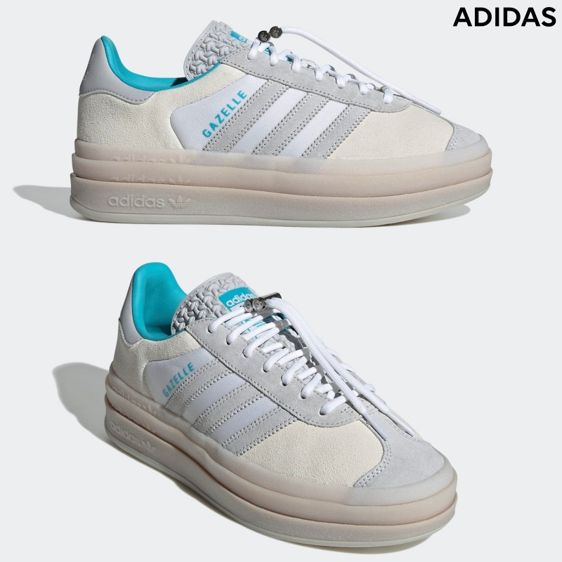 [ADIDAS] アディダス スニーカー ガゼルボールド 厚底 / ORDINARY PEOPLE X GAZELLE BOLD W ホワイト/ライトブルーソリッド 12,506円