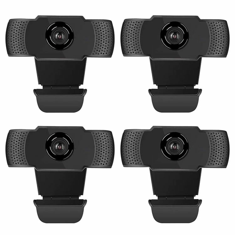 大安売り4個セット FULL-HD 1080P WEBカメラ USB接続 1080P/30fps マイク内蔵 在宅勤務 テレワーク 自宅 WindowsXP2/VISTA/7/8/10 ドライバ不要