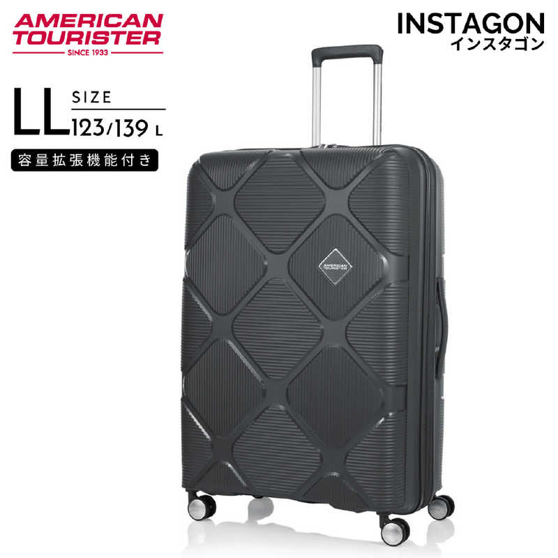 アメリカンツーリスター　拡張機能付きキャリー 超大容量 ( LLサイズ ) INSTAGON ( インスタゴン ) ［ TSAロック搭載 ］ ダークグレー　HJ4＊78013