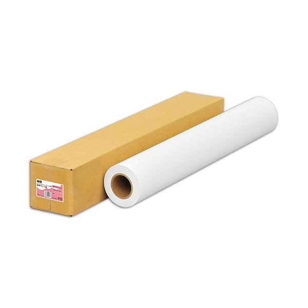 (まとめ) TANOSEEインクジェット用薄手マット紙 24インチロール 610mm×50m 1本 (×5セット)