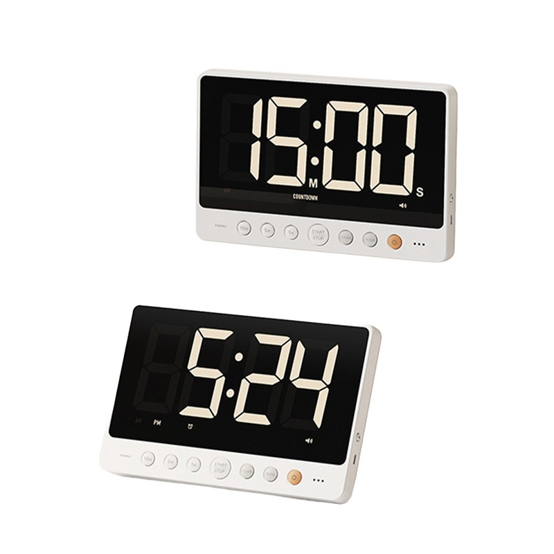 モアスビッグスクリーン24cm LED充電式タイマー時計ポモドロストップウォッチ勉強タイマー