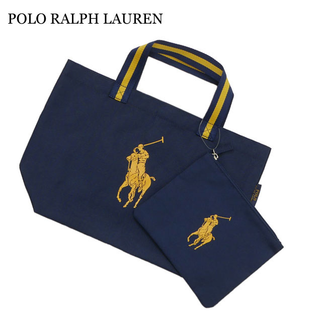 ポロ ラルフローレン POLO RALPH LAUREN PONY Shopping Tote NAVY 277-003020-017