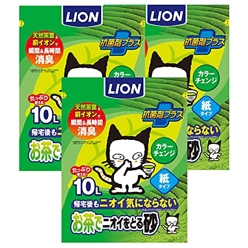 限定 LCP お茶でニオイをとる砂 10L3袋 紙タイプ