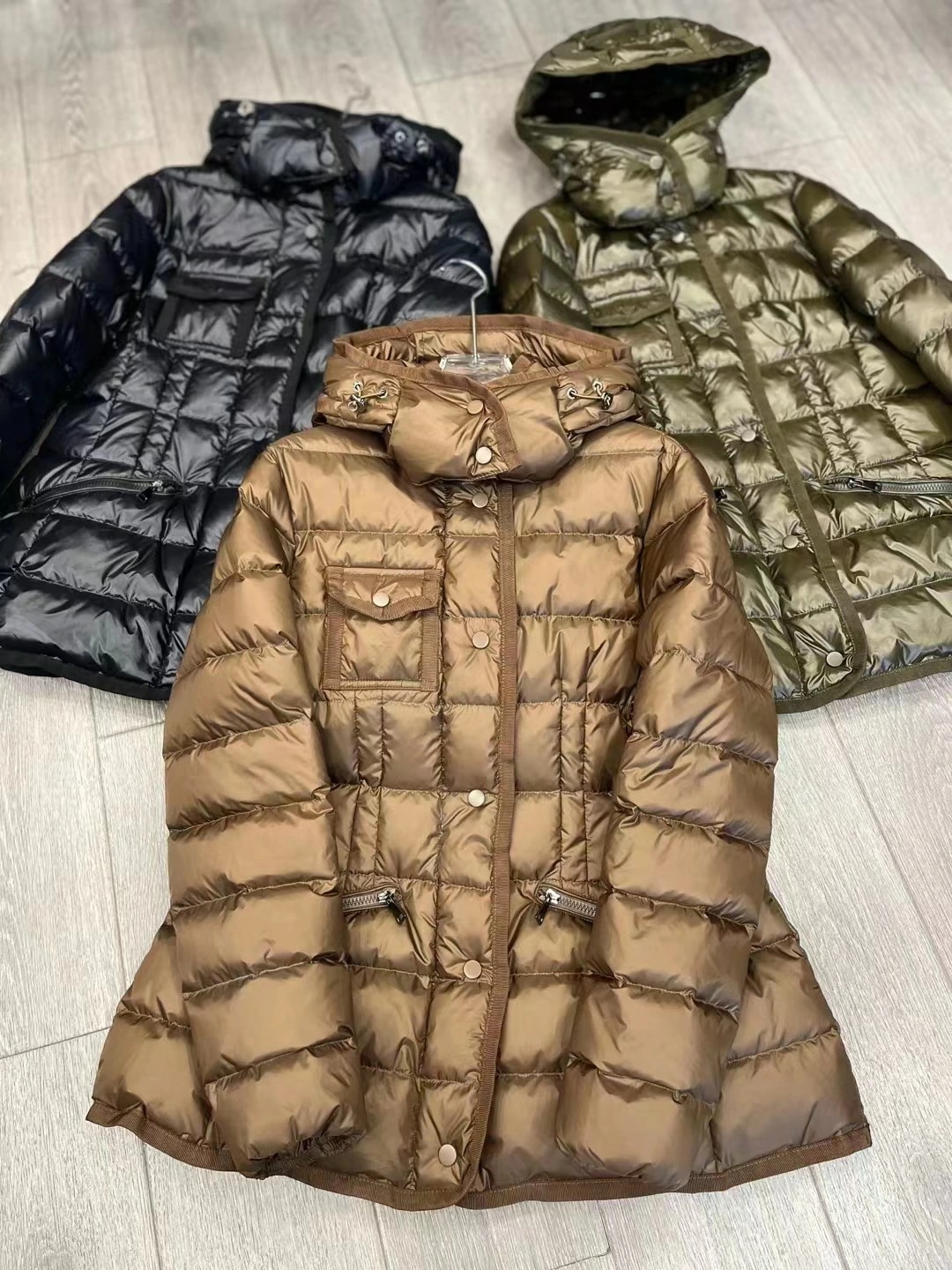 高級感 ダウンコート レディース ダウンジャケット ロング丈コート ショート丈コート ２タイプ フード付き ダウン90％ 韓国風 おしゃれ きれいめ 防寒 あったか カジュアル 冬 ３色 着痩せ アウ